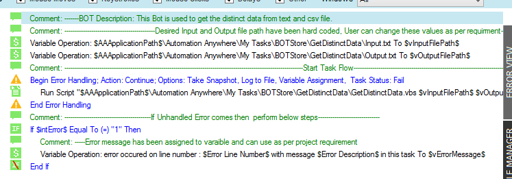 Bot code