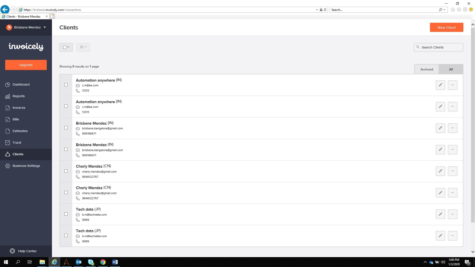 Users and organizations added