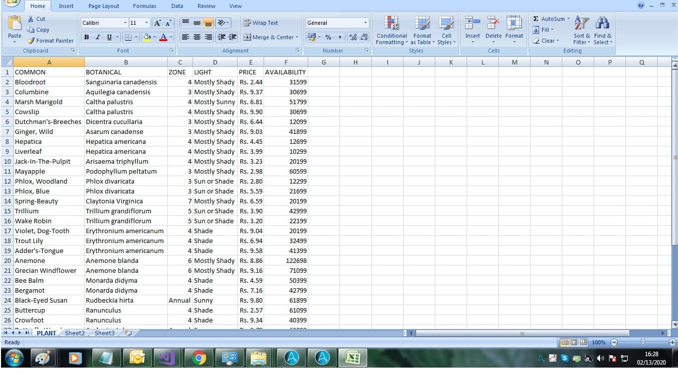Output Excel file