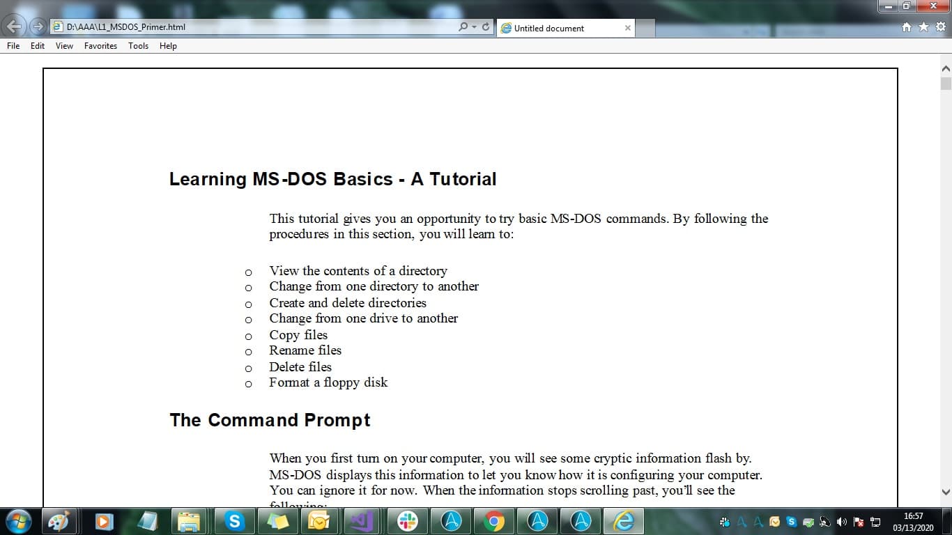 Output HTML file