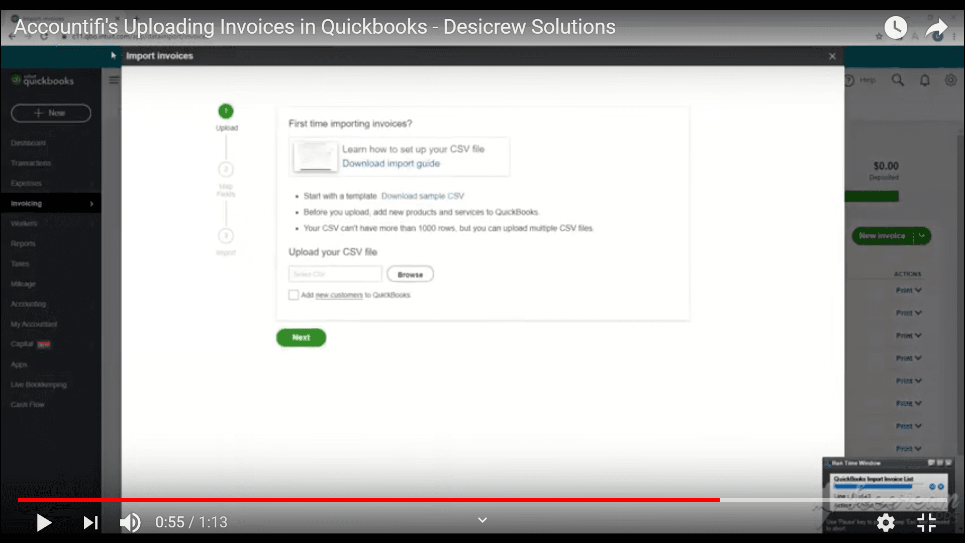 Importing Invoices