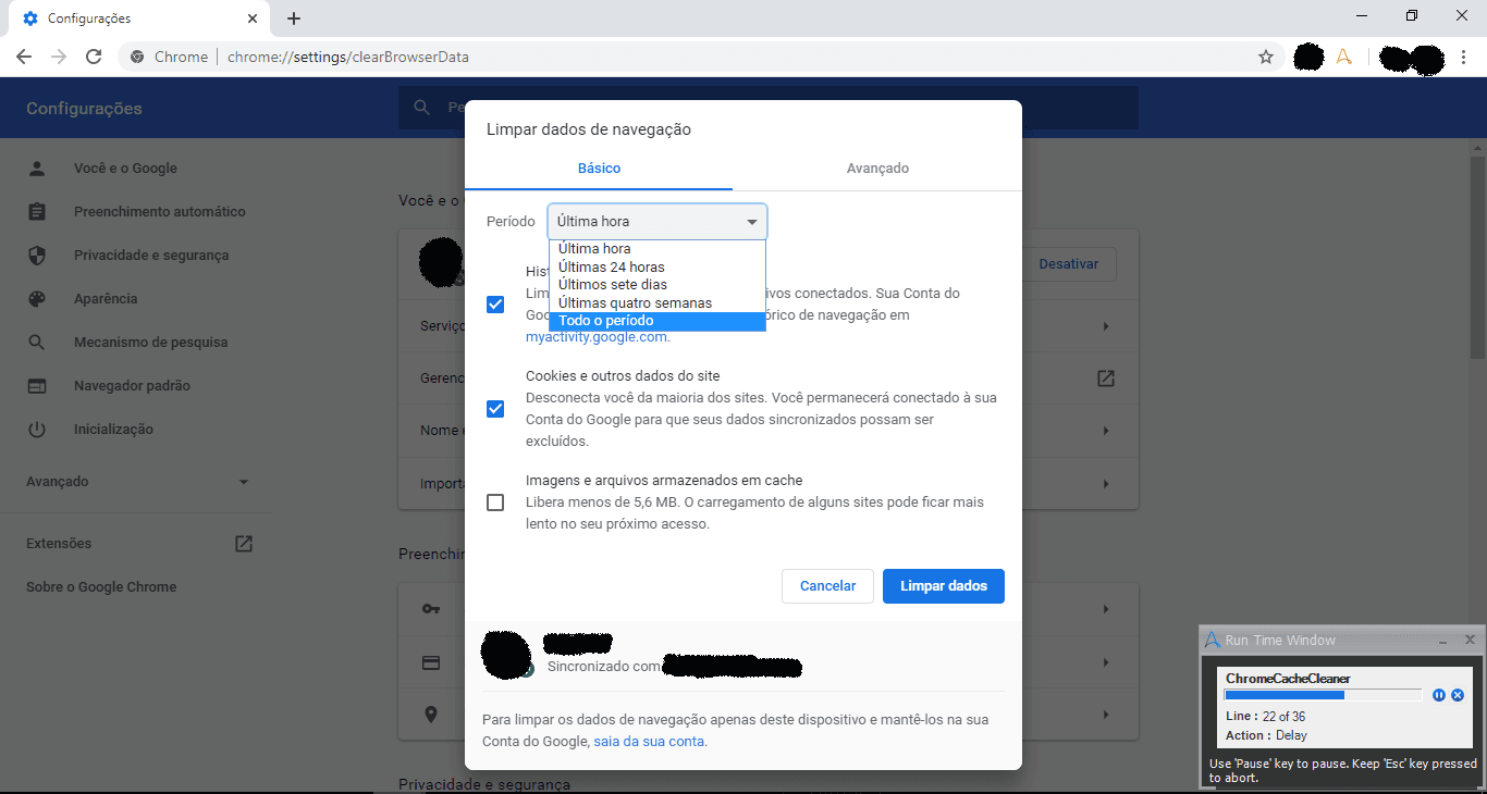 Selecionando o Período