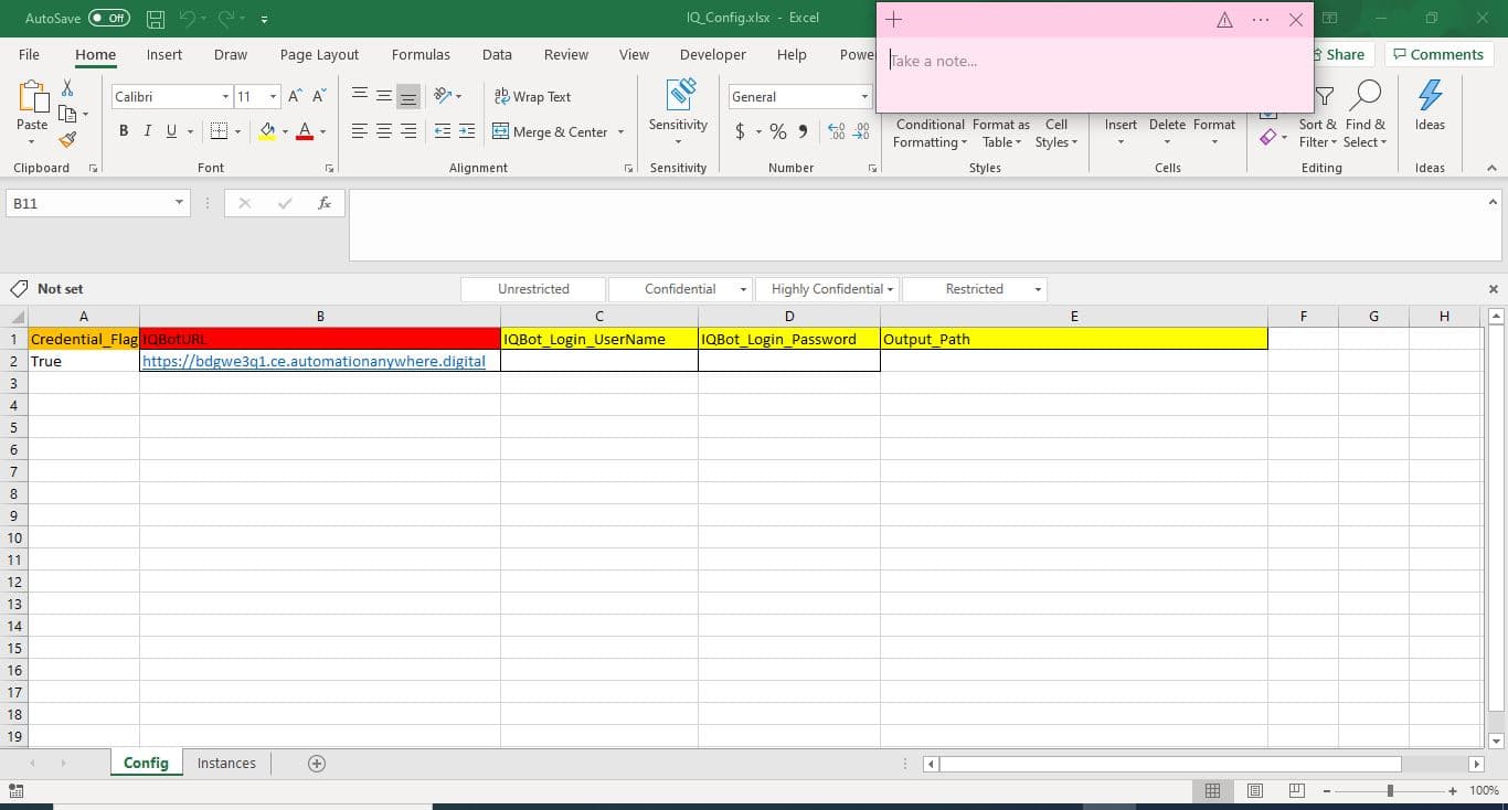 Input Config