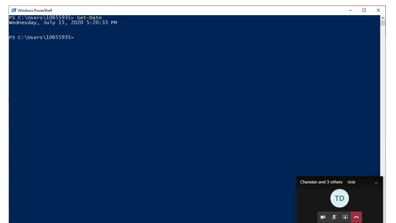 PowerShell sample