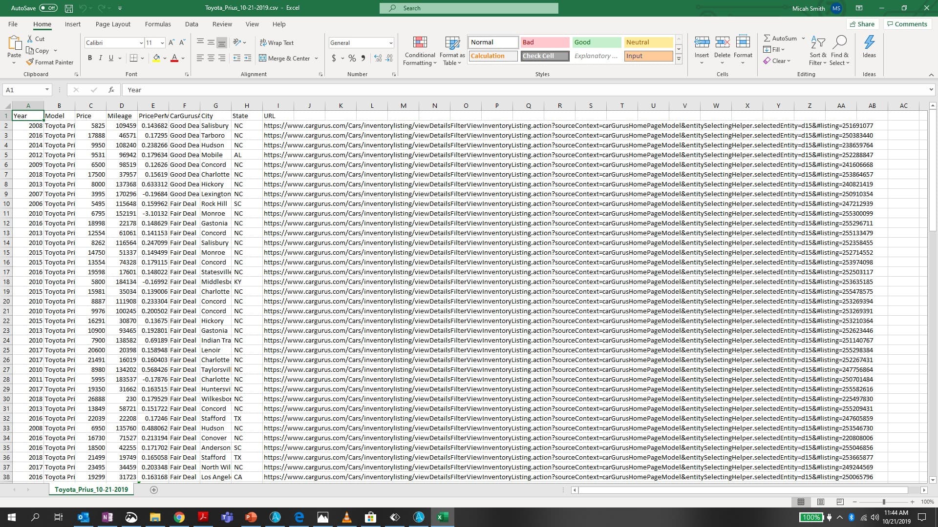 Output Results