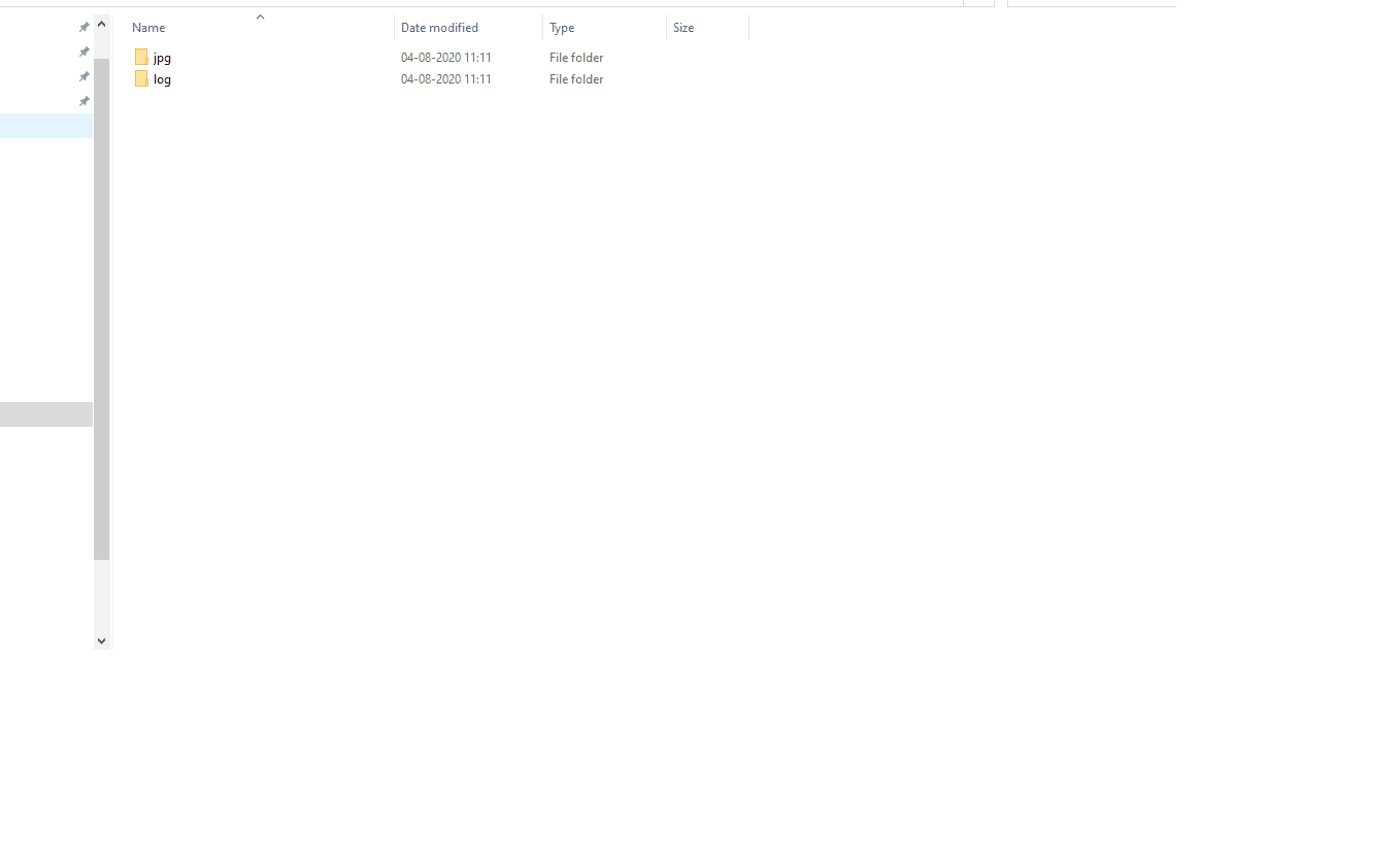 Folders created based on file extension