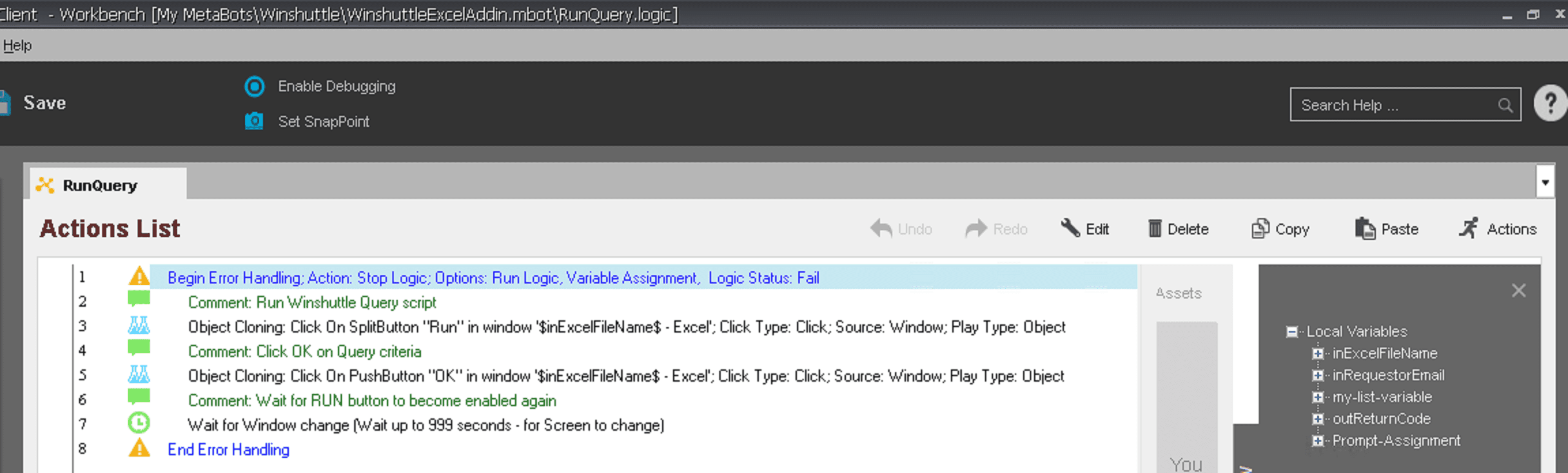 Running a query against SAP