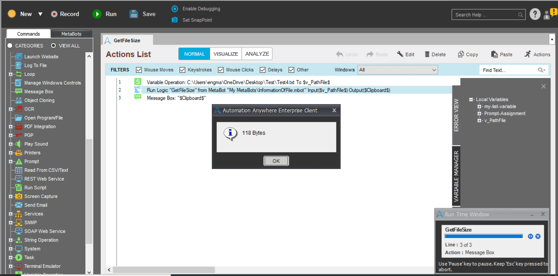 task Get File Size