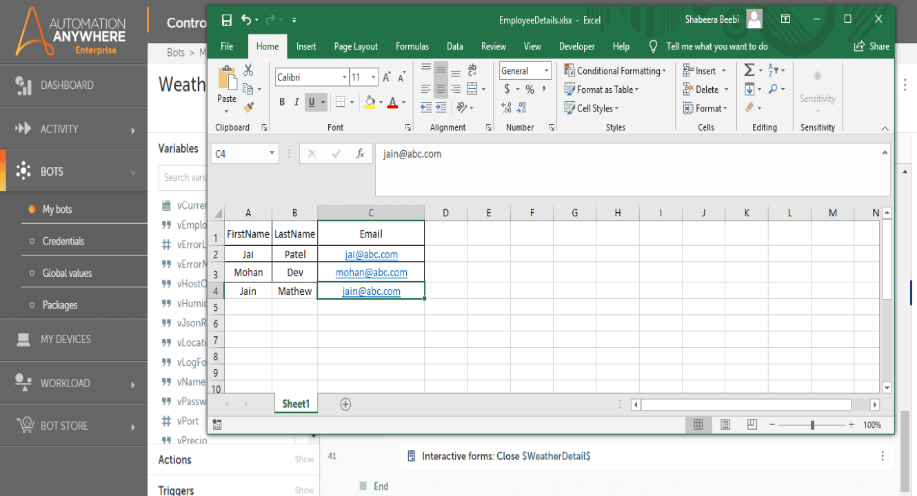 Input Excel Sheet