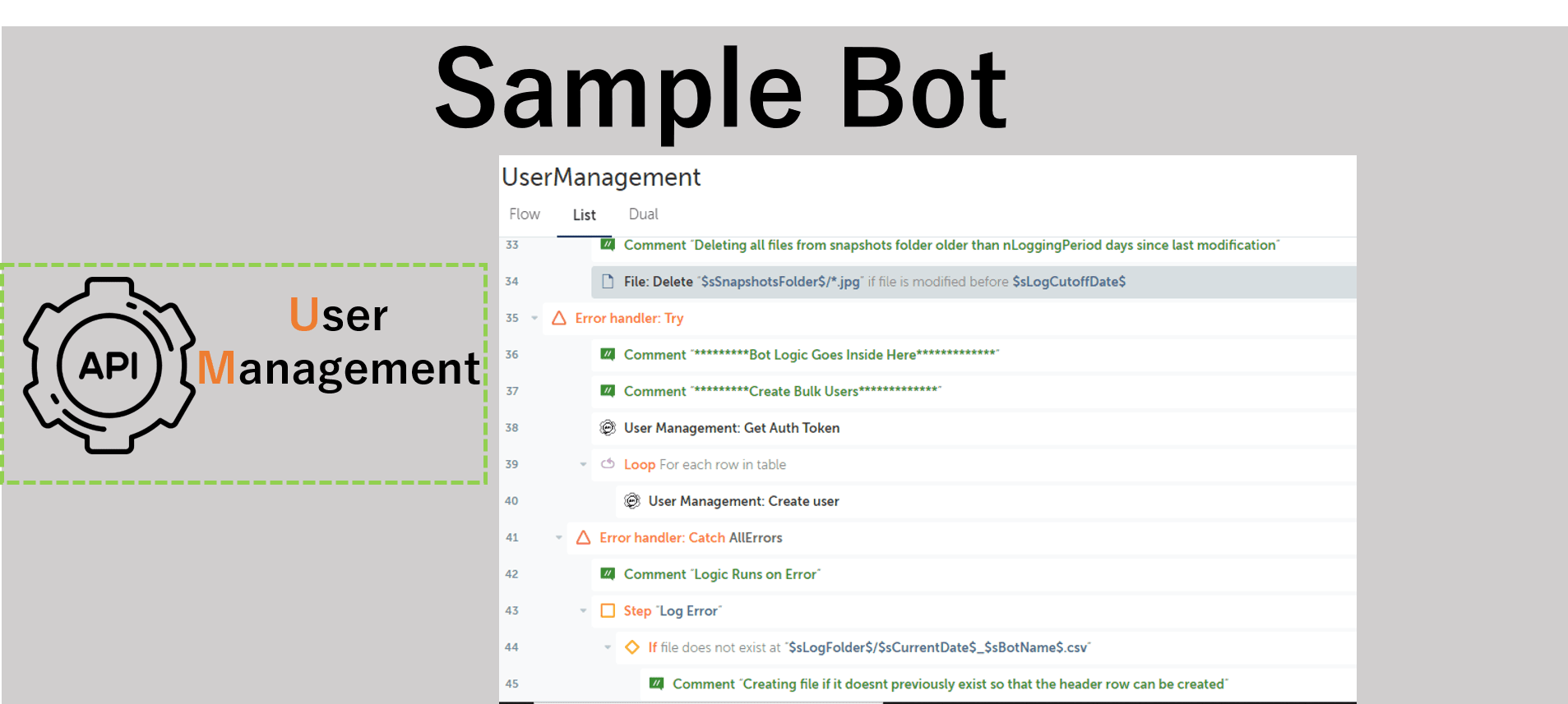 Sample bot