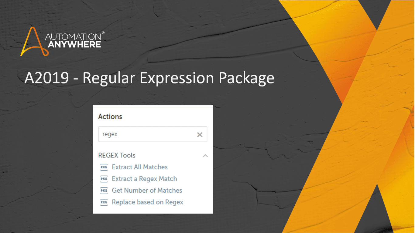 Regular expression package