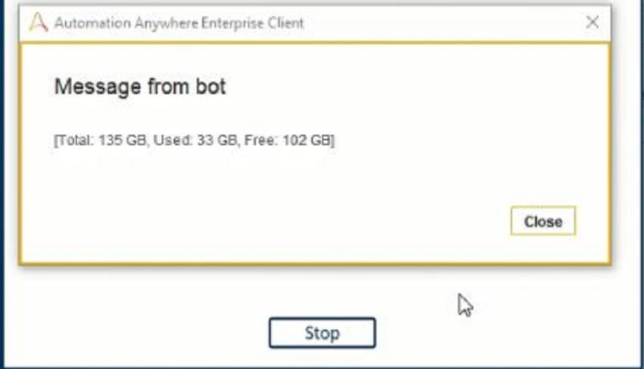 Disk checker bot result