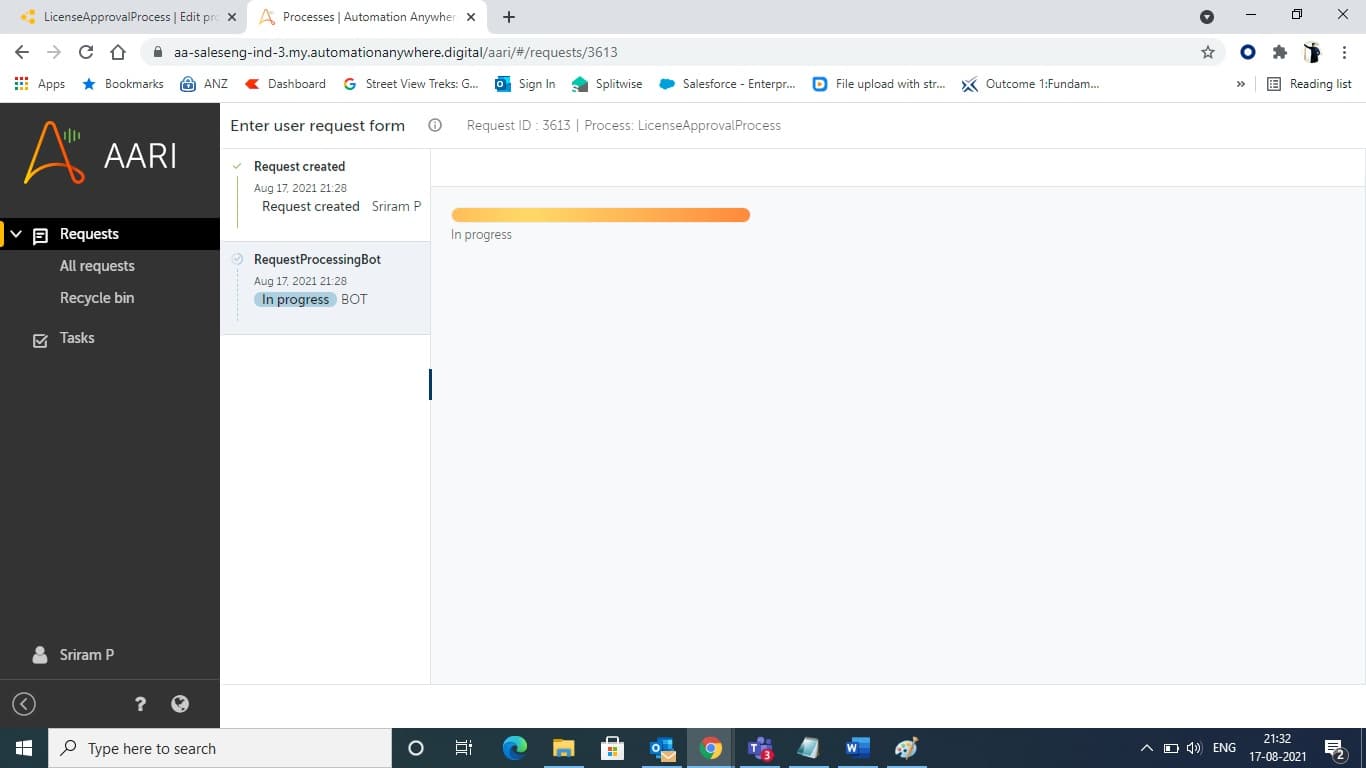 Process to run