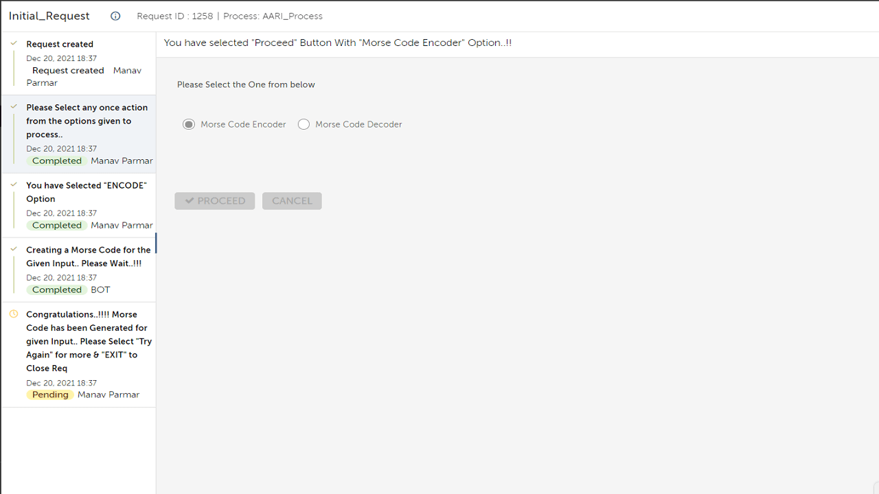 AARI-Web, Morse Code Generator Main Interface