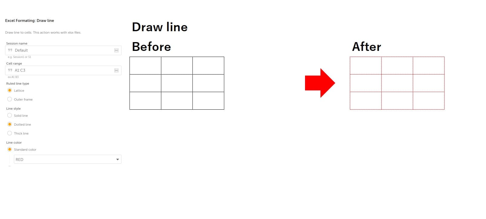 Draw line