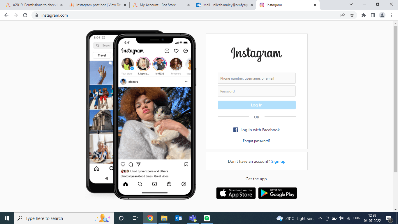 Instagram Website