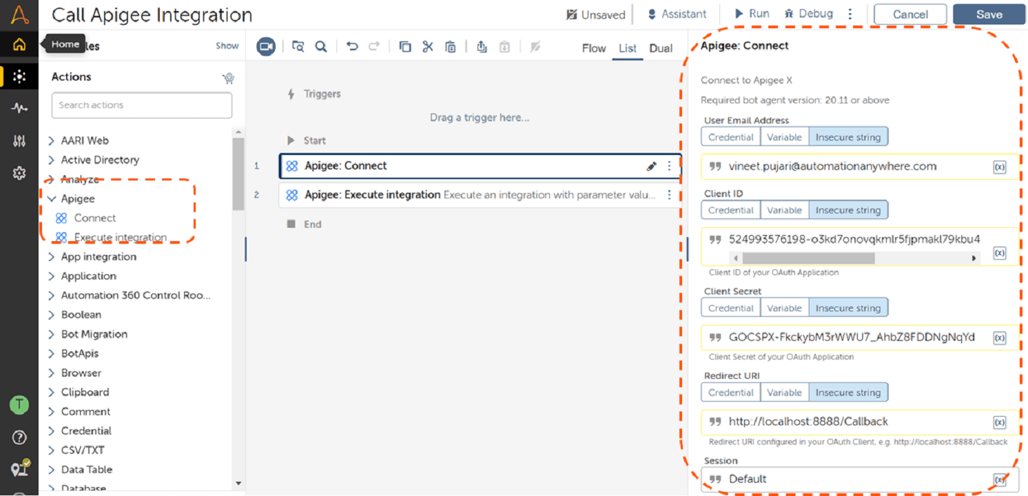 Connect to your Apigee instance