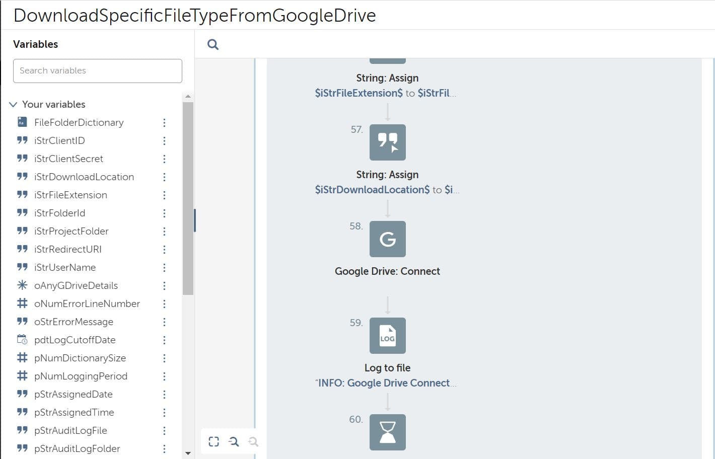 Connection to Google Drive