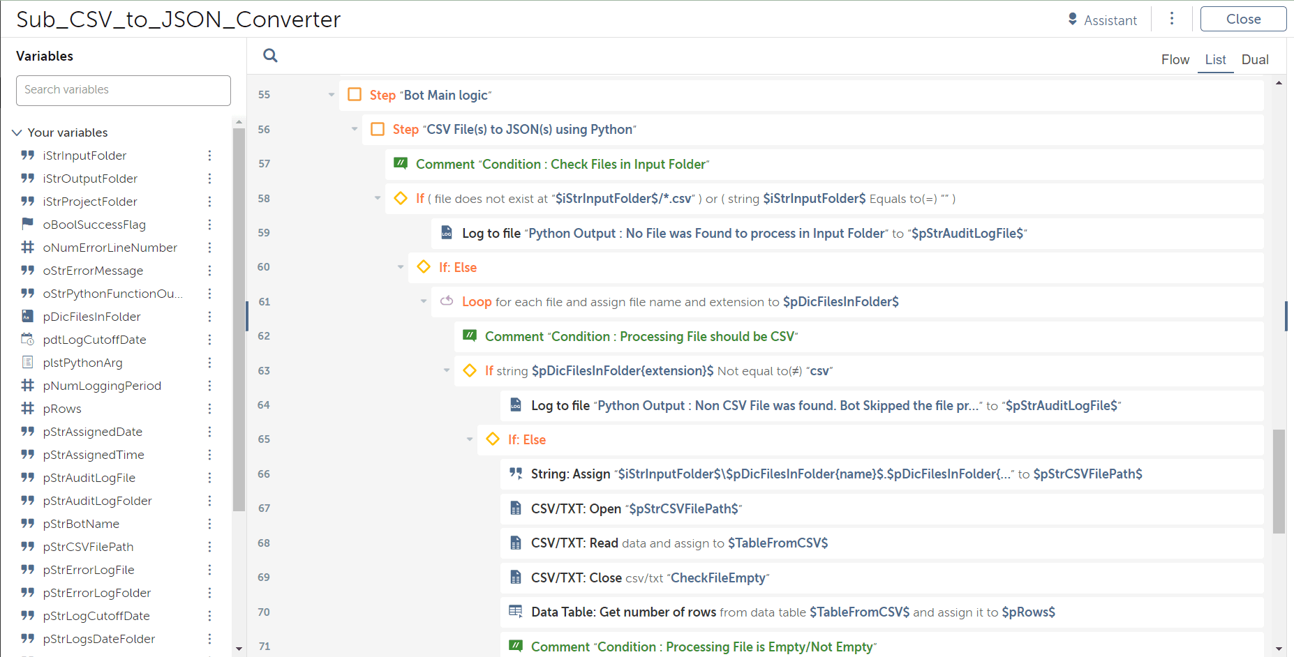 Operations with CSV Files