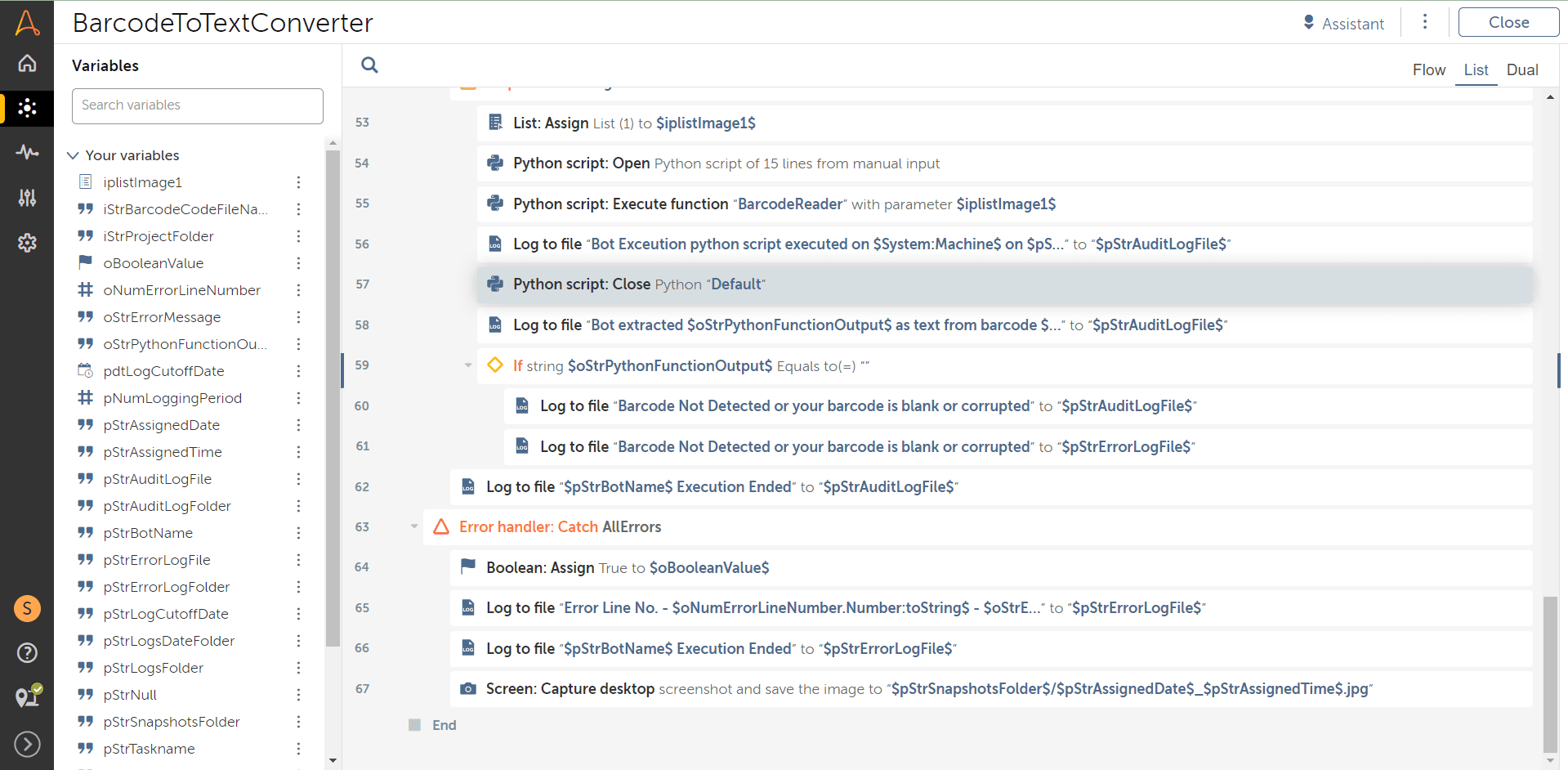 Calling Python Script