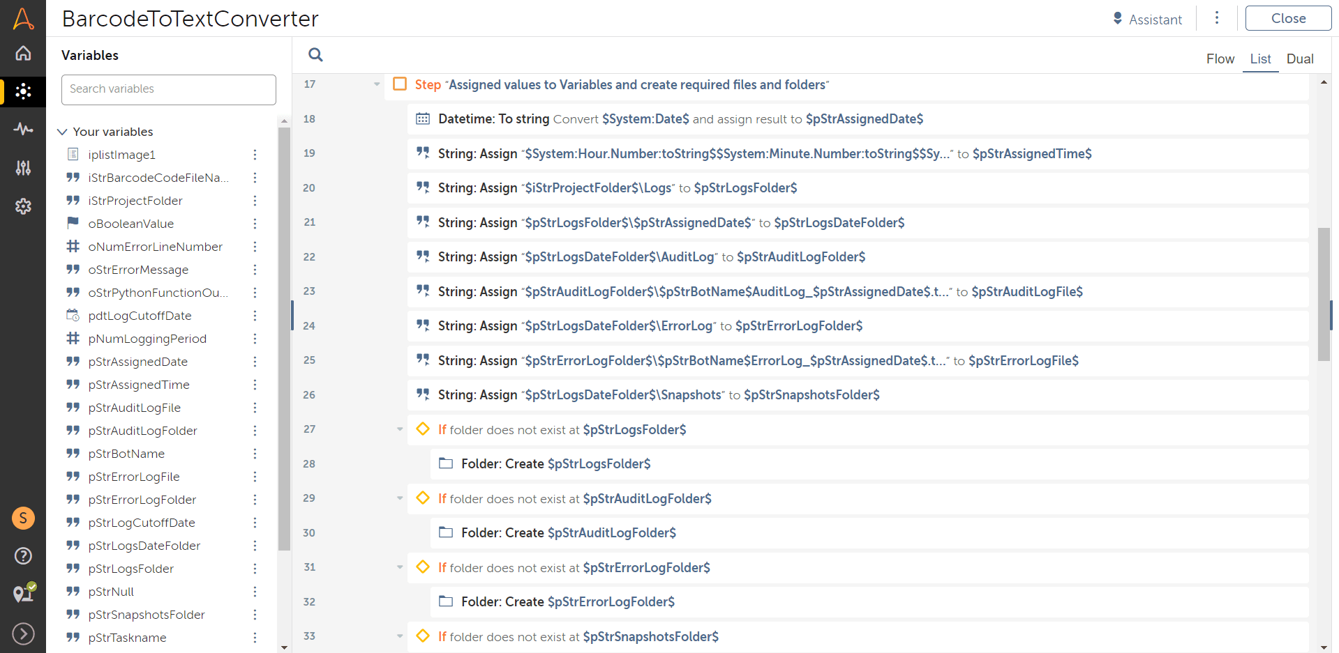Creating folder structure