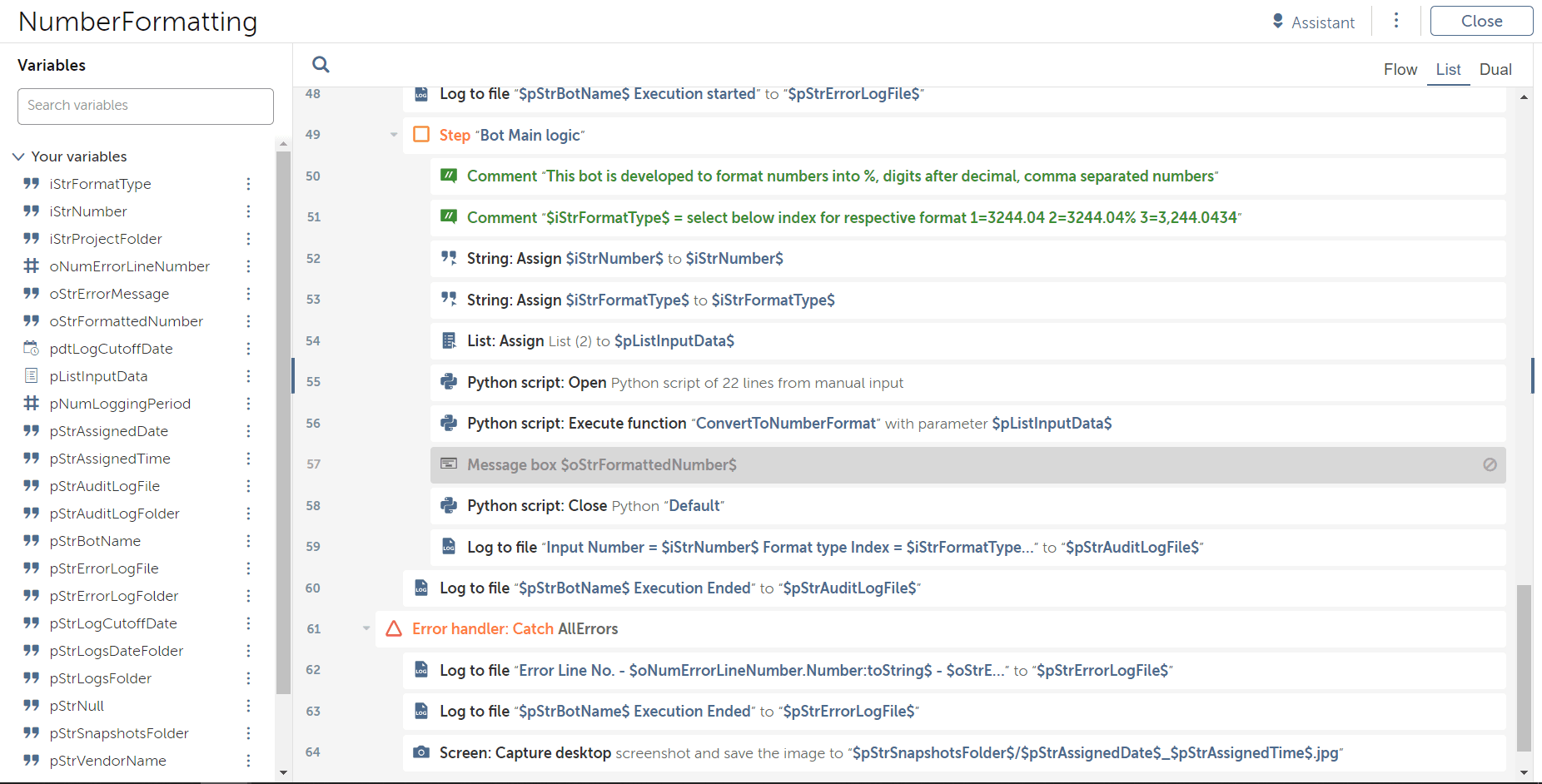 Calling Python Script