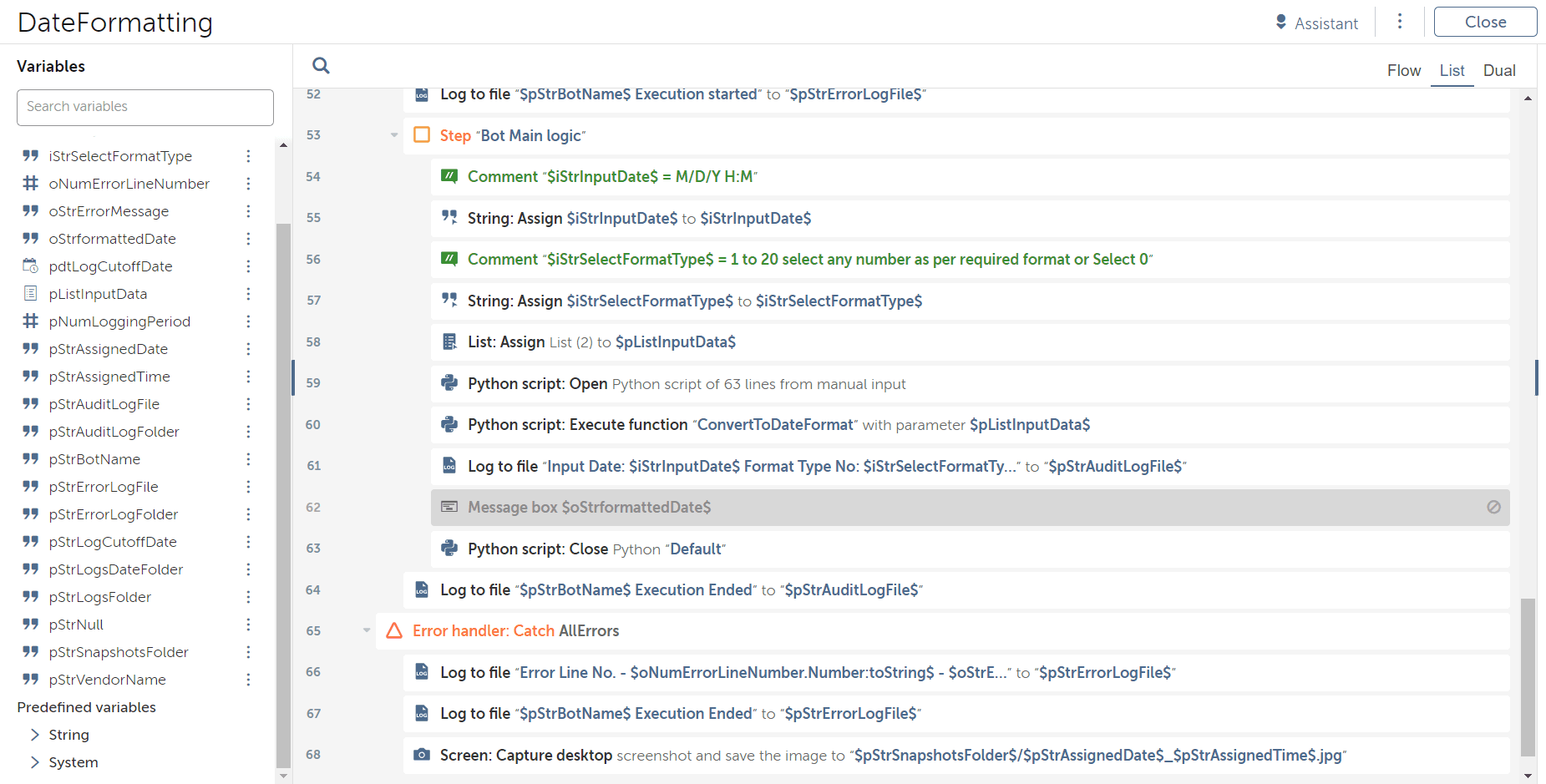 Calling Python Script