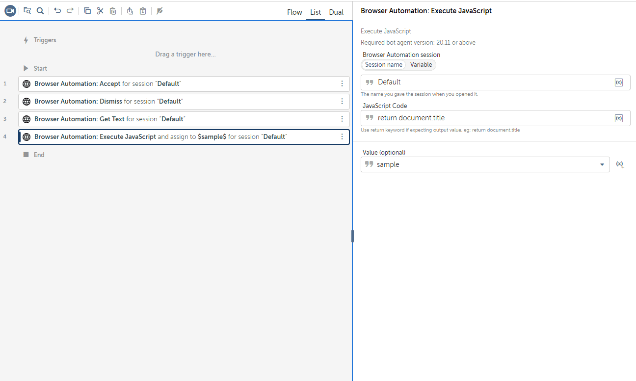 handle alerts, get alert text, run JavaScript