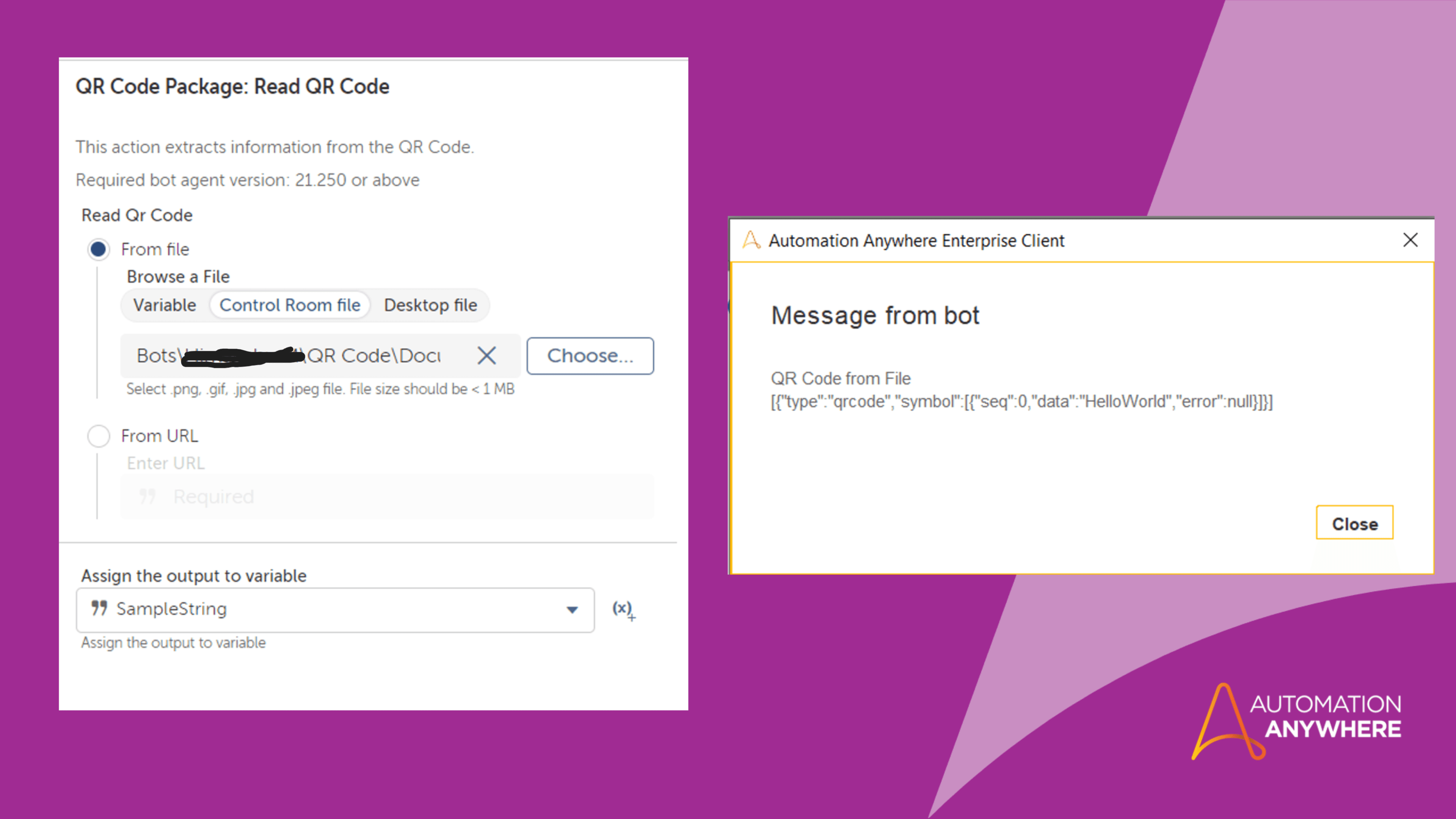 Extract information from QR Code from Invoice files