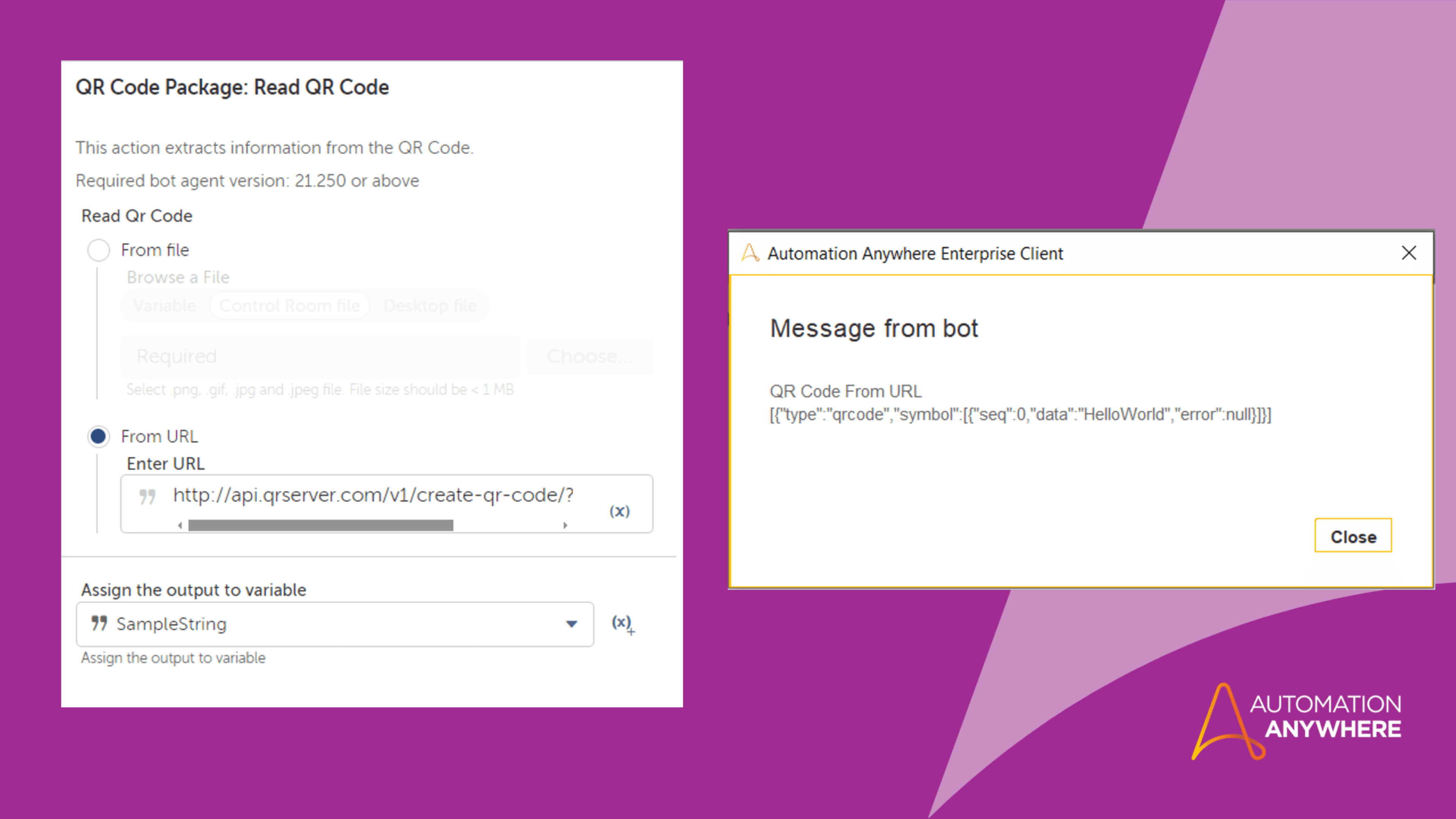 Extract Information from URLs of images hosting QR code