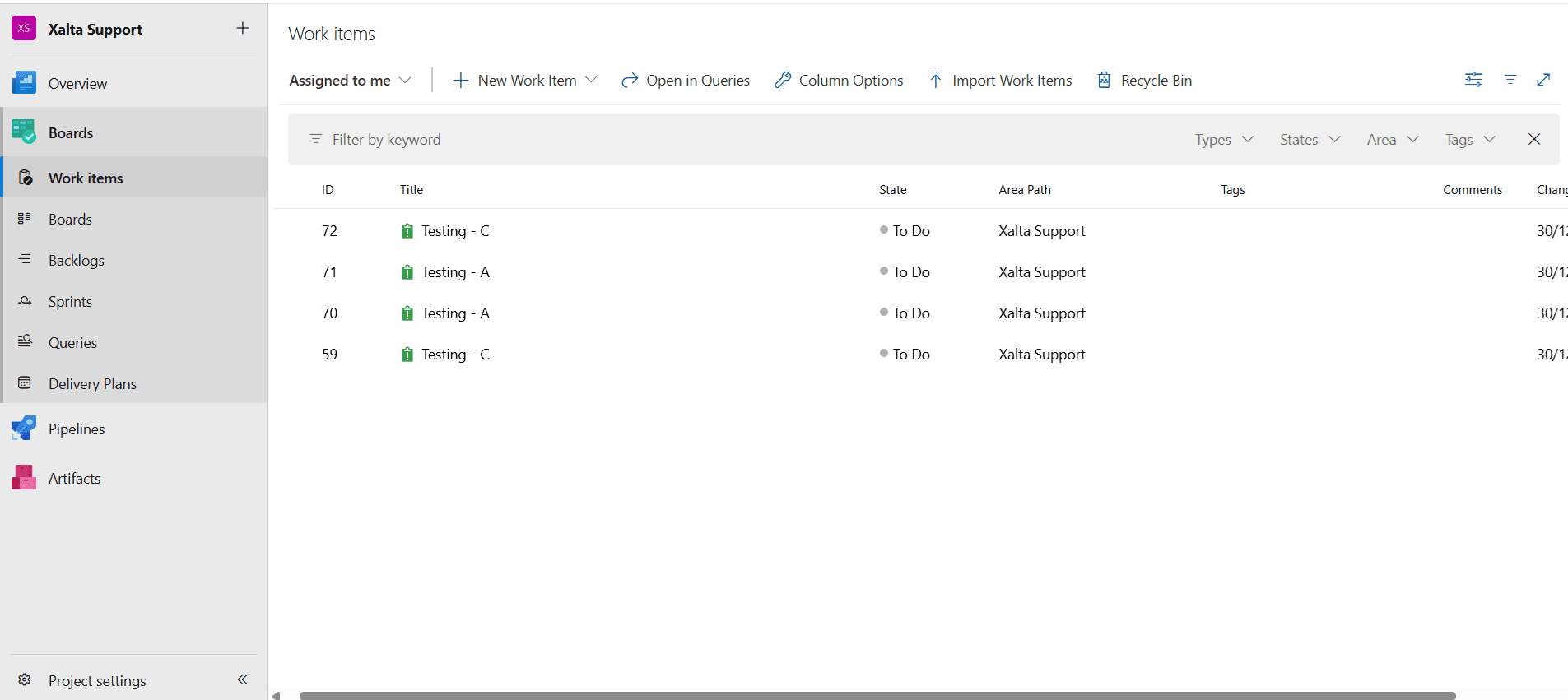 Azure Devops Output