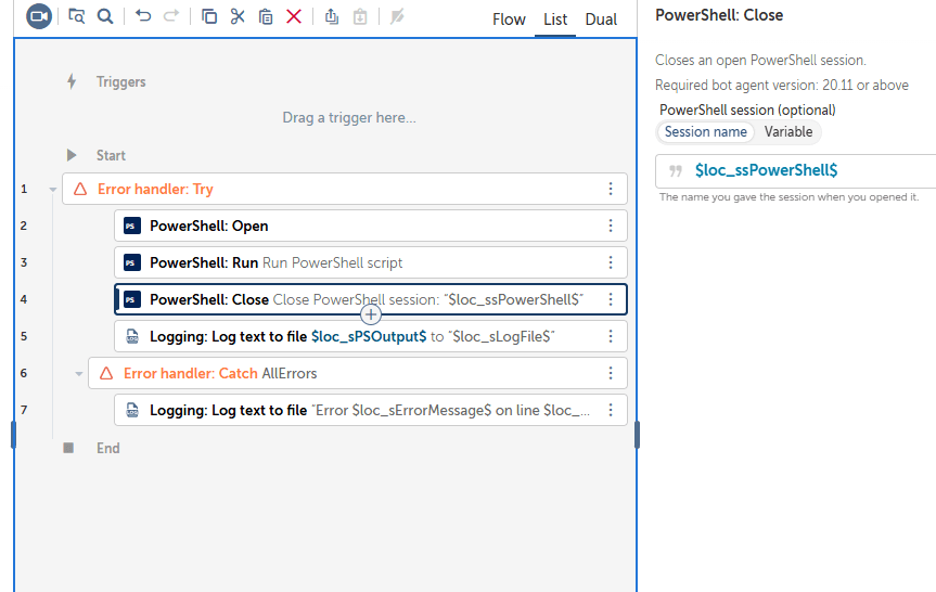 PowerShell: Close